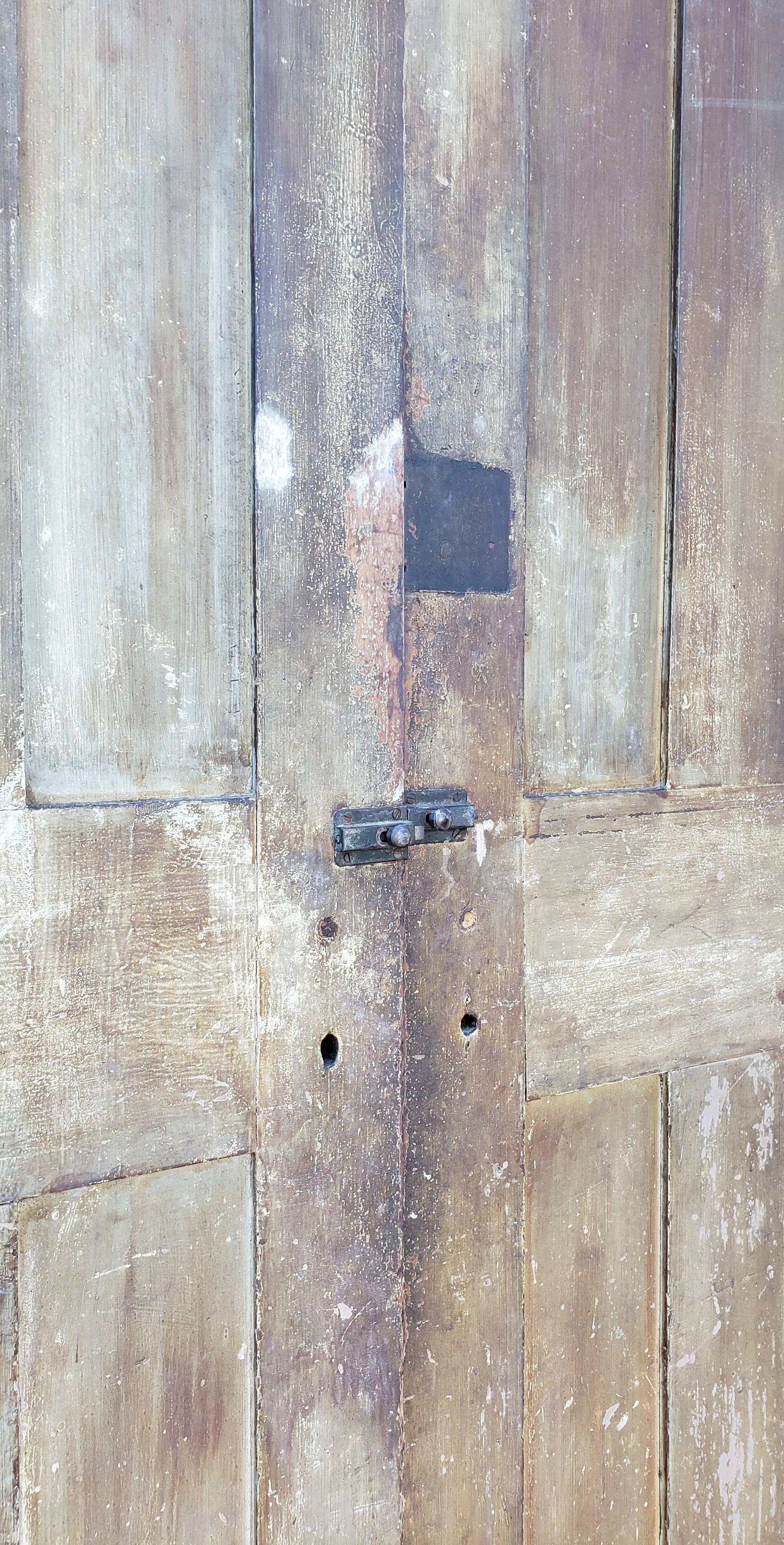 Pair of 4 Panel Solid Wood Antique Doors