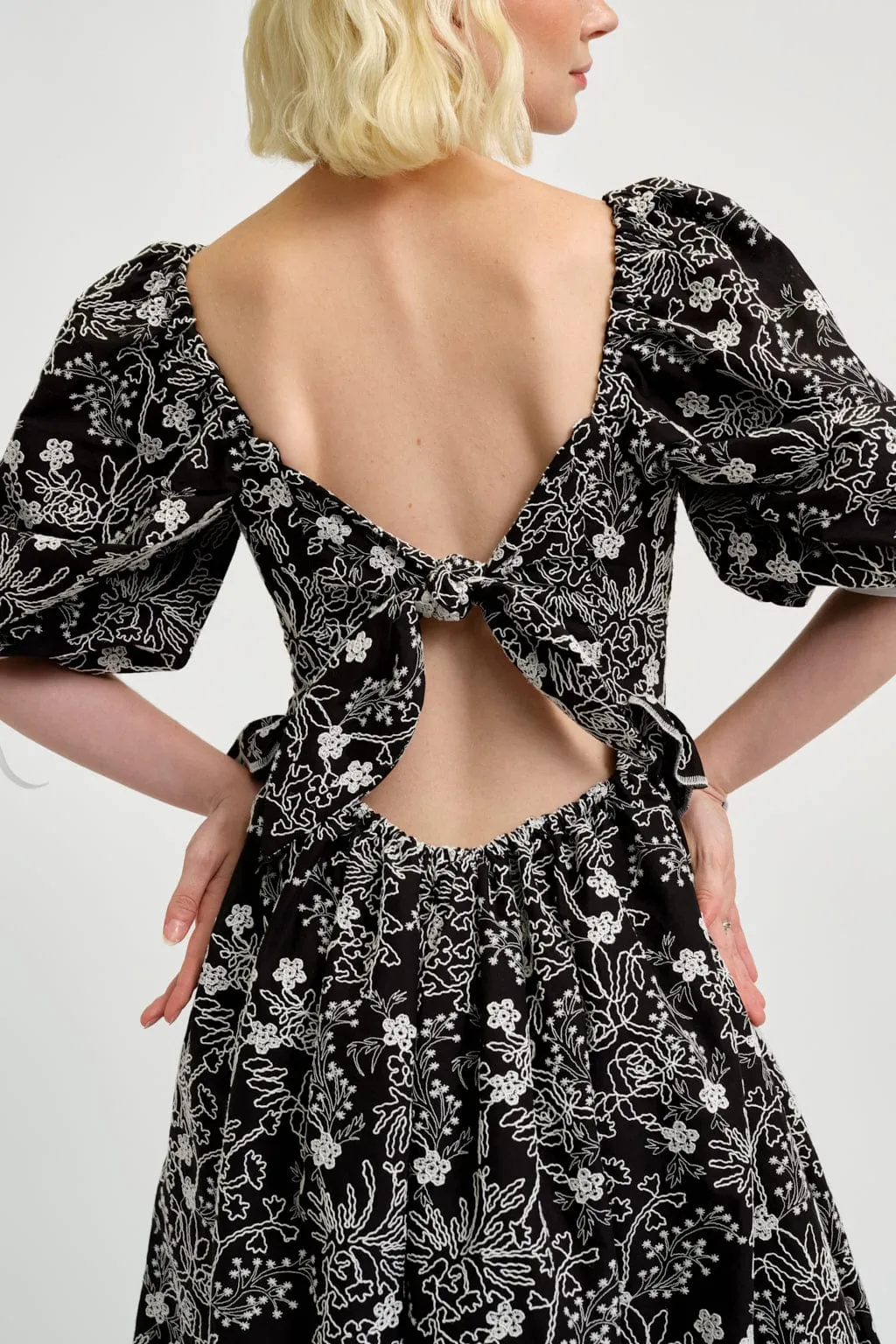 Pascale Dress Black Eyelet