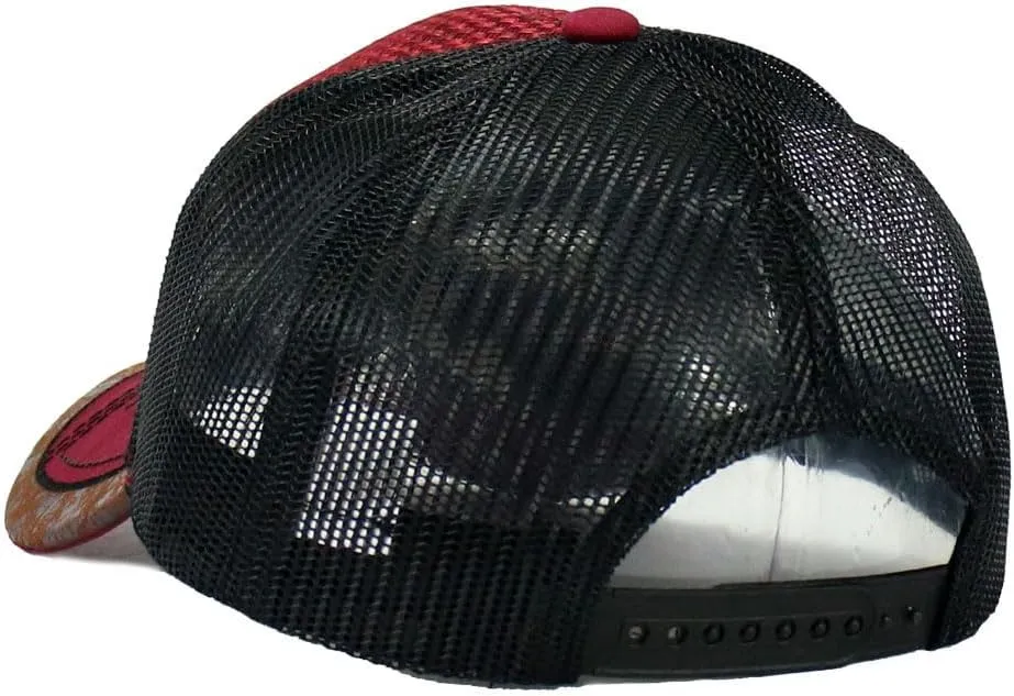 Rodeo Cowboy Straw Cap Hat Bull Rider/Horse Embroidered Mesh Trucker Western Style Snapback Baseball Cap