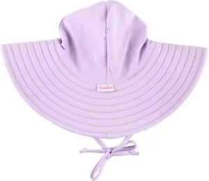 RuffleButts Baby/Toddler Girls UPF 50  Sun Protective Wide Brim Swimwear Sun Hat