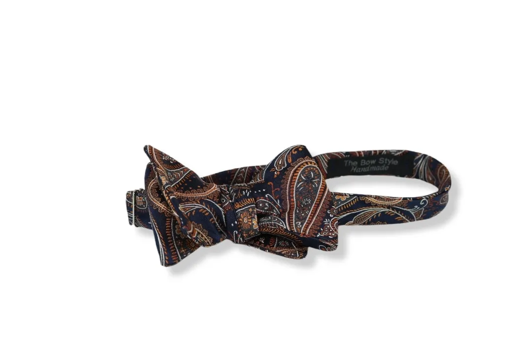 Solano Paisley Woven Silk Bow Tie