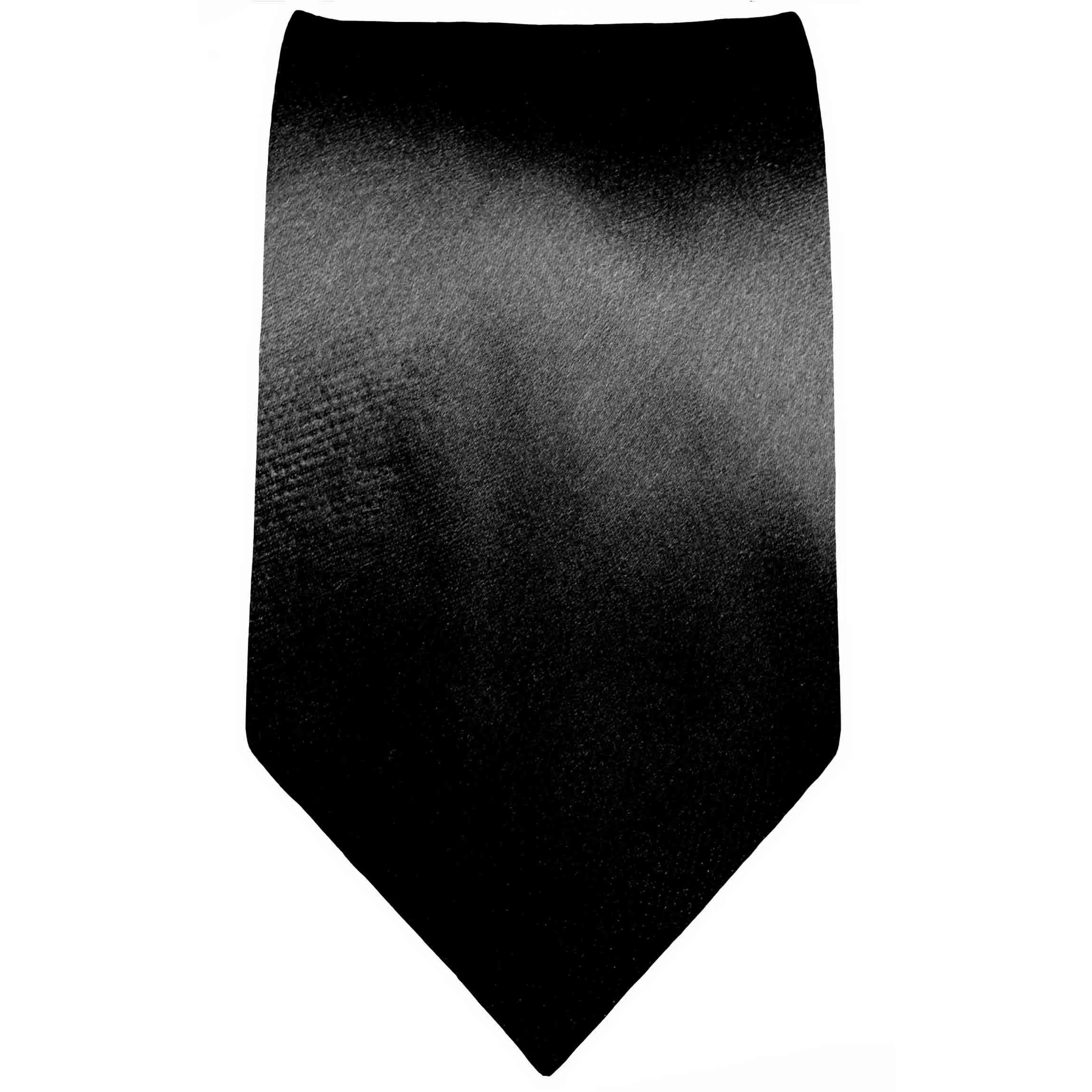 Solid Black Boys Silk Tie by Paul Malone