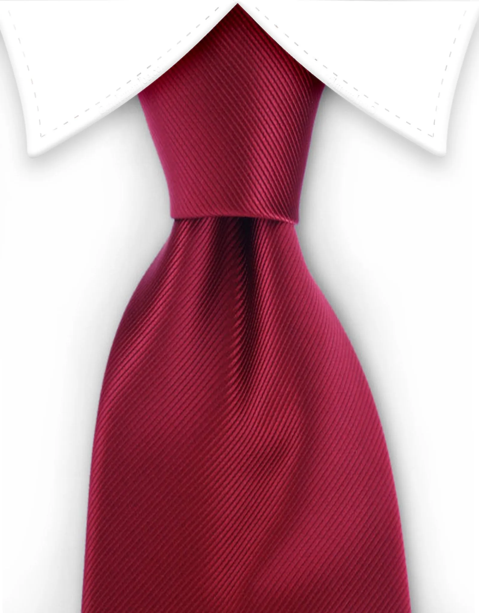 Solid Burgundy Necktie