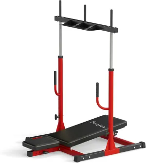 Soozier Vertical Leg Press Machine, 660LBS Capacity, Leg Strength Training Machine with Adjustable Leg, Back, and Head Positions for Home Gym, 2" Olympic Plate Compatible