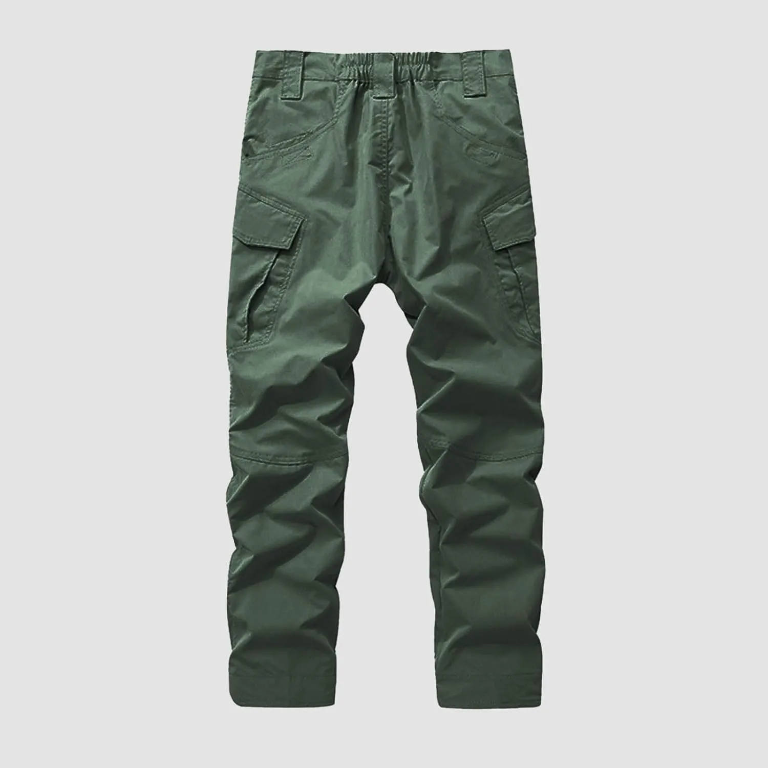 SUWBMHWE Men's Waterproof Hiking Cargo Pants UPF 50  & Bug Resistant Lightweight Ripstop Olive Drab & Taupe