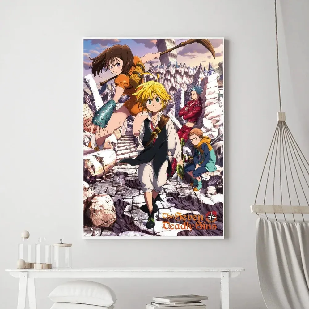 The Seven Deadly Sins Poster Print - Modern Wall Art
