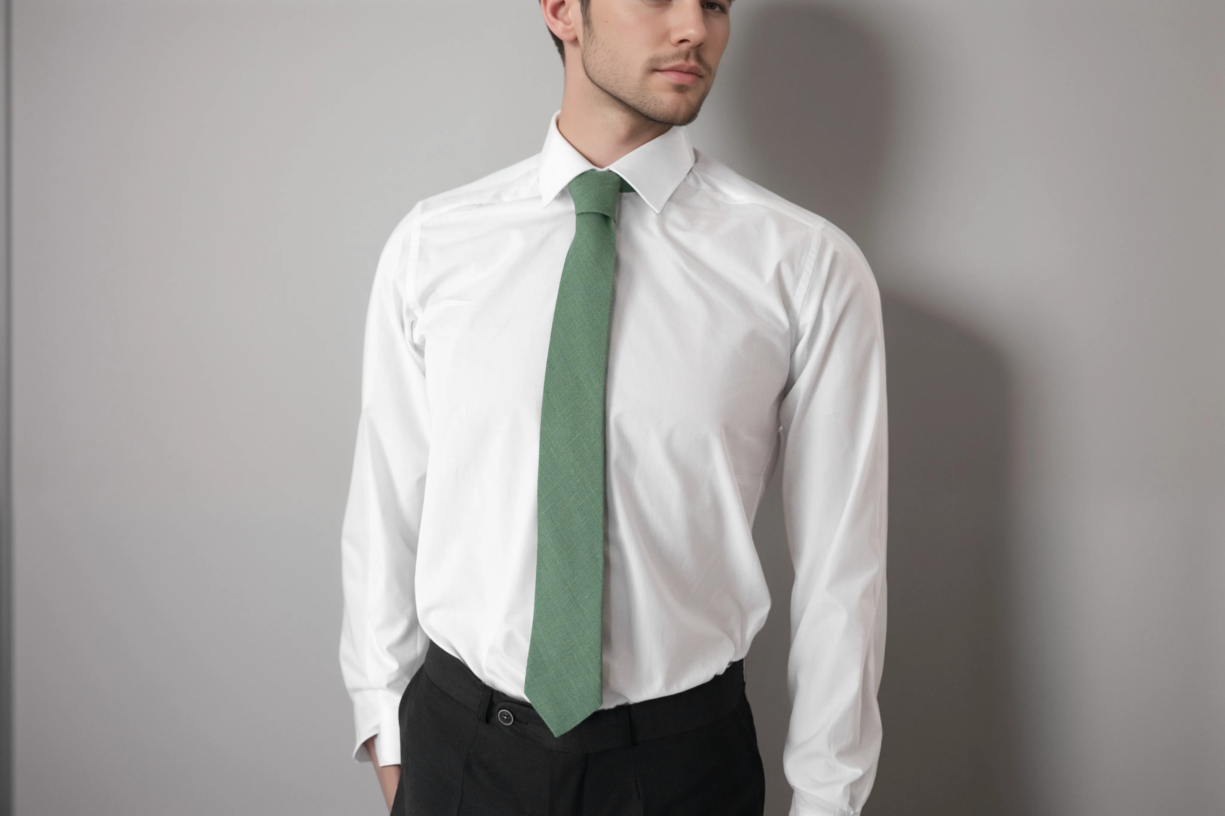 Upgrade Your Look with a Dusty Rose Linen Necktie - Perfect for Weddings, Grooms, and Special Occasions.