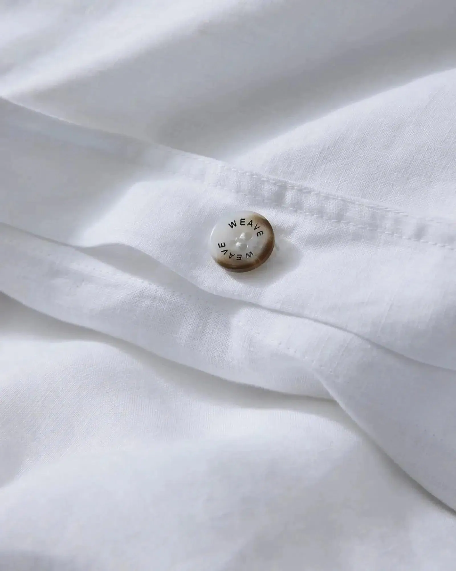 Weave Ravello Quilt Cover - White